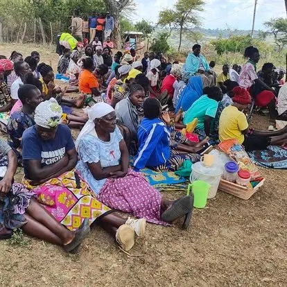 The wider community gathered for a Forgotten People outreach day