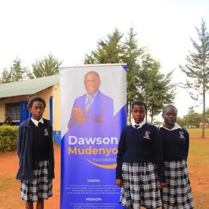 Three scholarship students at a BintiCare program day