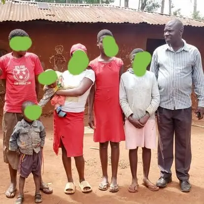 A family supported through The Rescue, identities protected