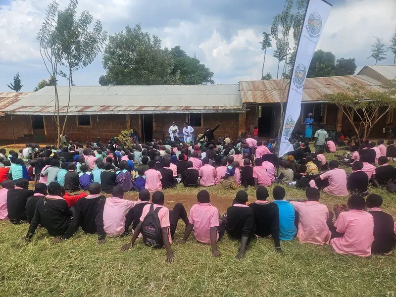 The wider community gathered for the health outreach