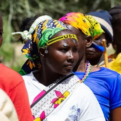 A community member at a Lishe Kwa Mtoto outreach day