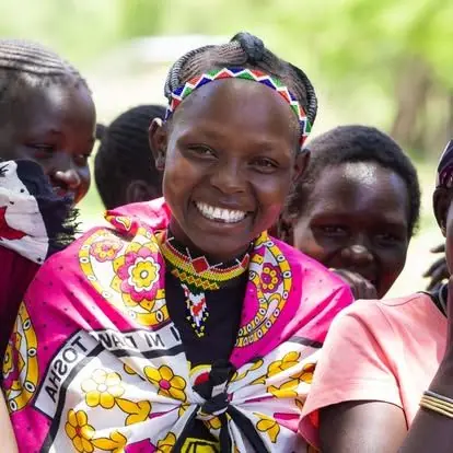 A community member at a Lishe Kwa Mtoto outreach day